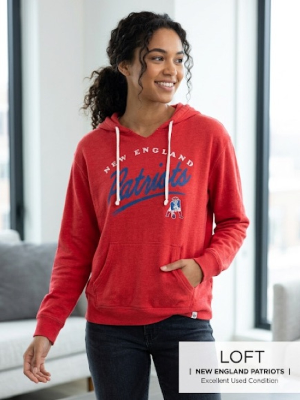 New England Patriots Red Hoodie Brand 47